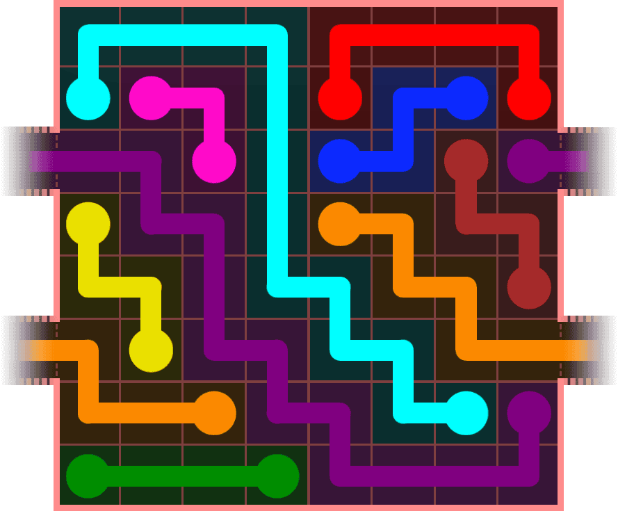 Flow Free Warps 853 Solution