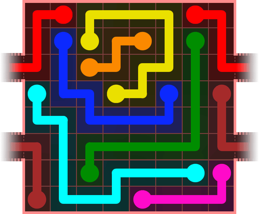 Flow Free Warps 858 Solution