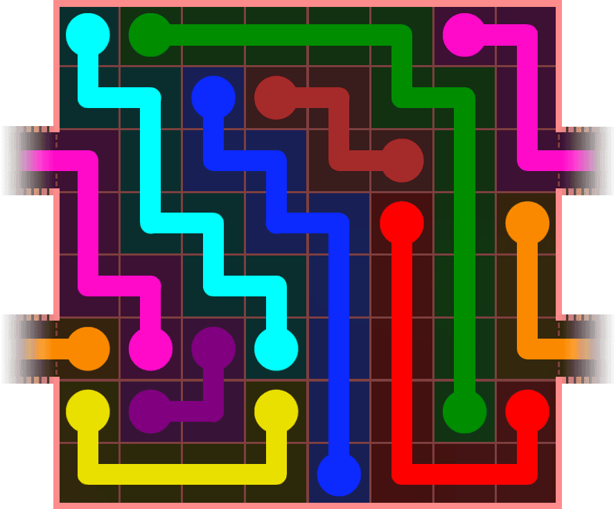 Flow Free Warps 863 Solution
