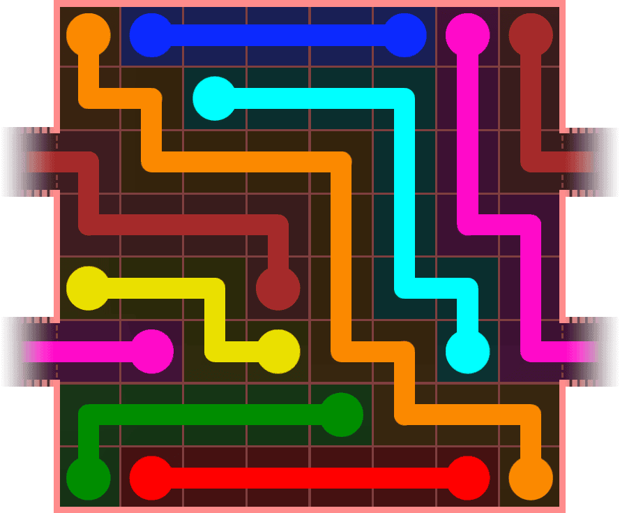 Flow Free Warps 864 Solution