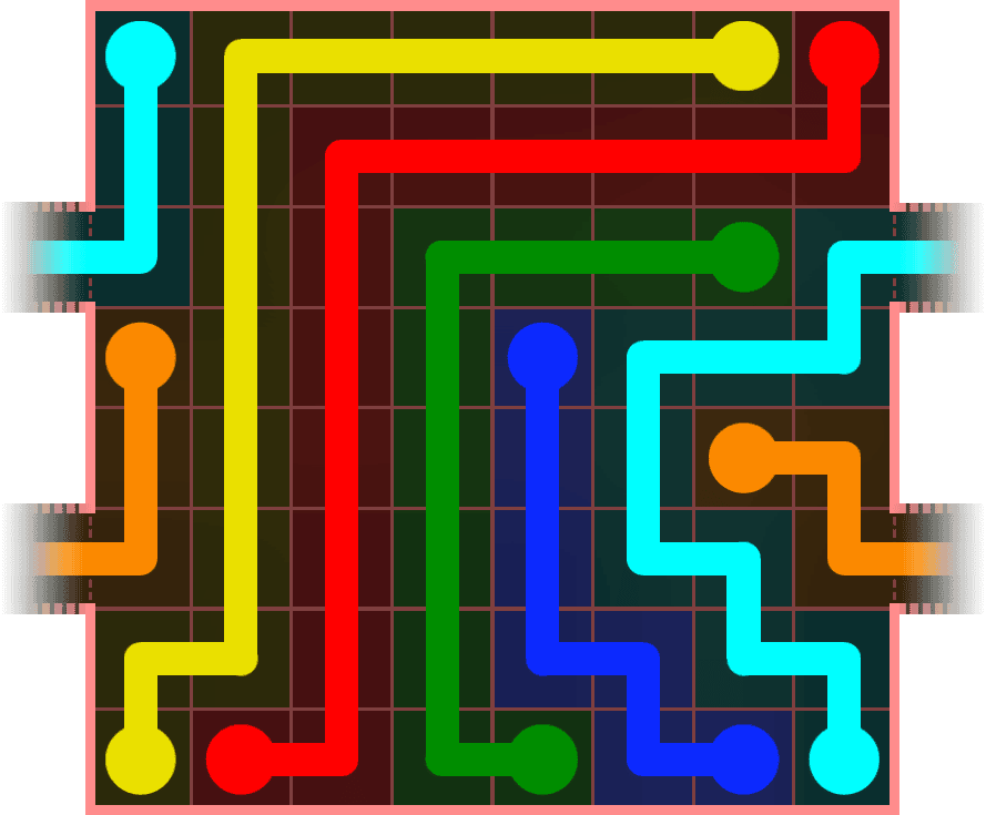 Flow Free Warps 867 Solution