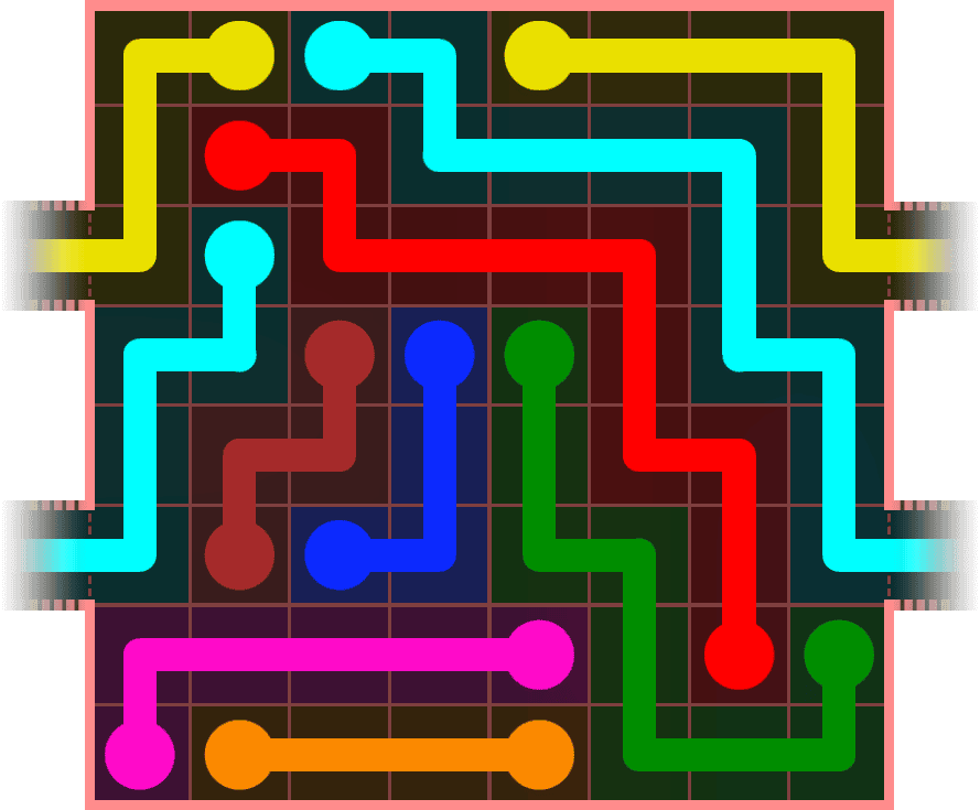 Flow Free Warps 870 Solution