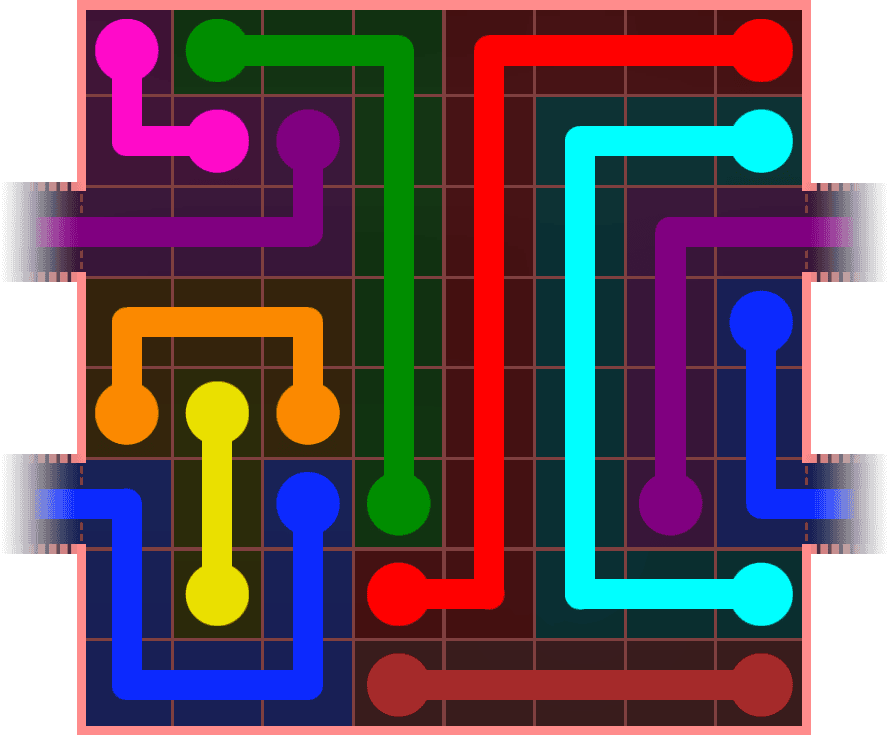 Flow Free Warps 844 Solution