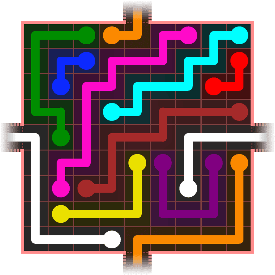 Flow Free Warps 910 Solution