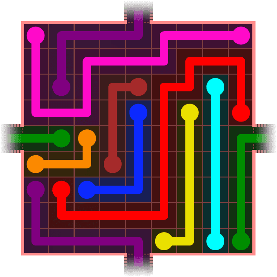 Flow Free Warps 912 Solution