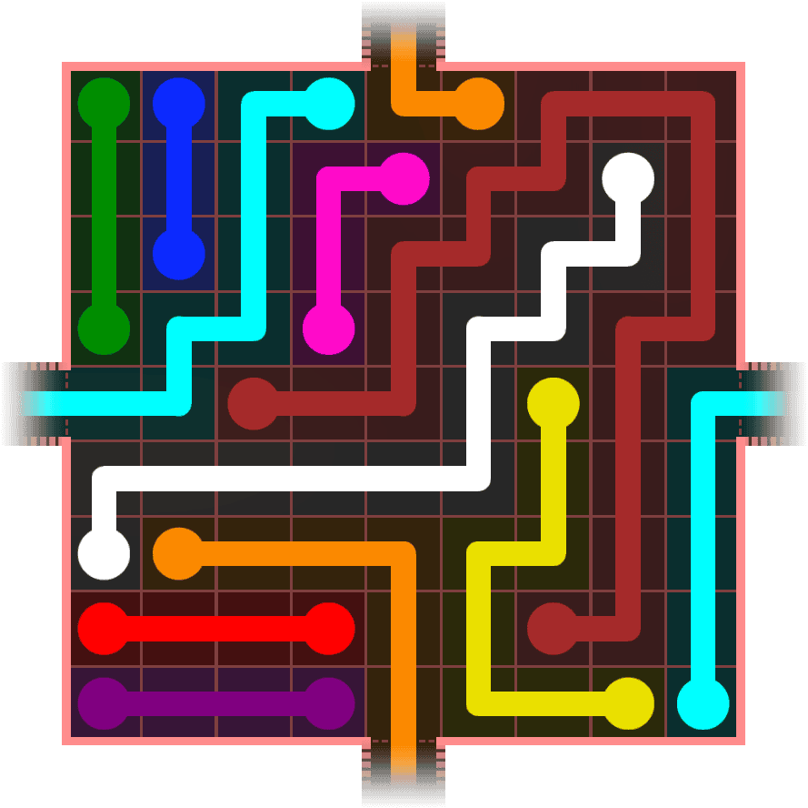 Flow Free Warps 907 Solution