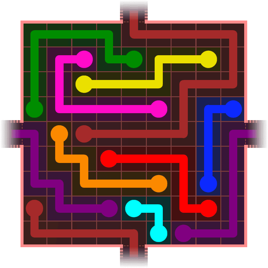 Flow Free Warps 908 Solution