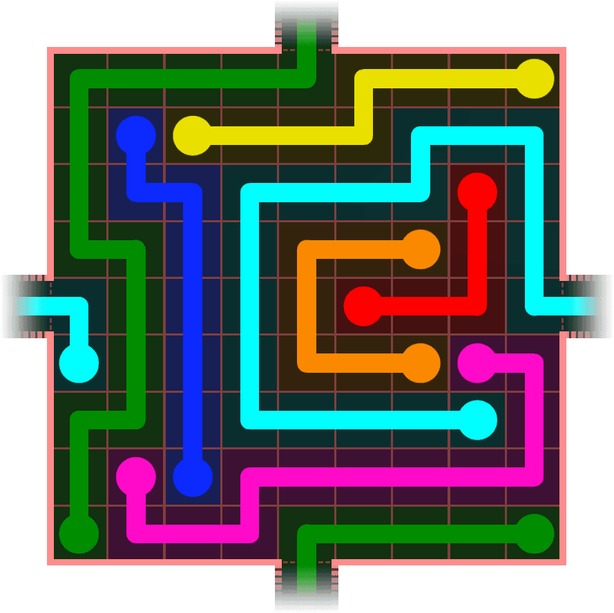 Flow Free Warps 1021 Solution