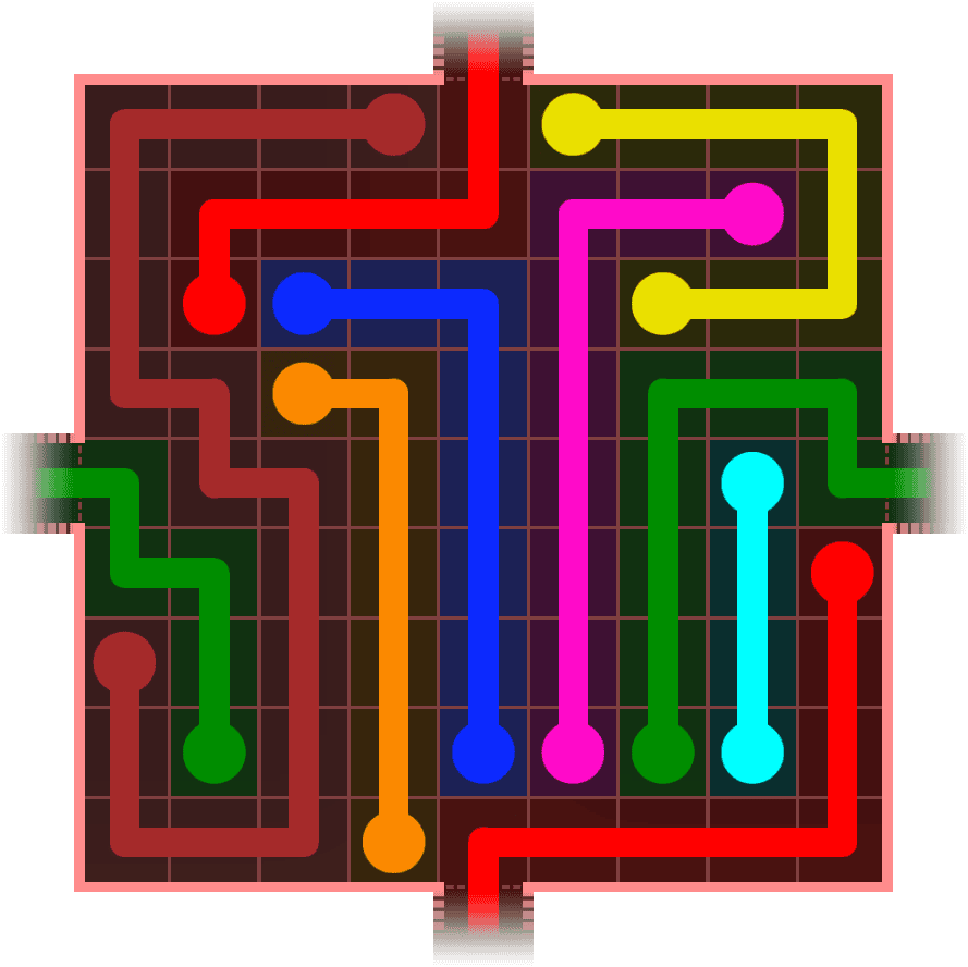 Flow Free Warps 1027 Solution