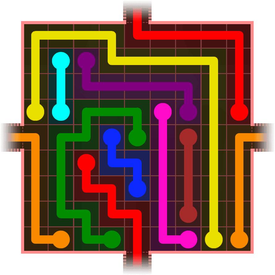 Flow Free Warps 1037 Solution