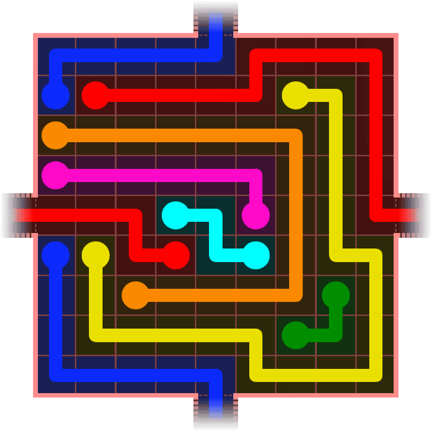 Flow Free Warps 1039 Solution