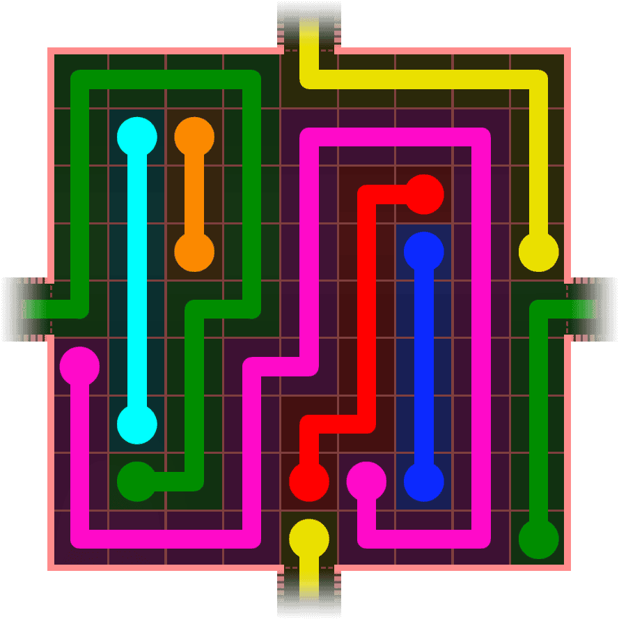 Flow Free Warps 1044 Solution