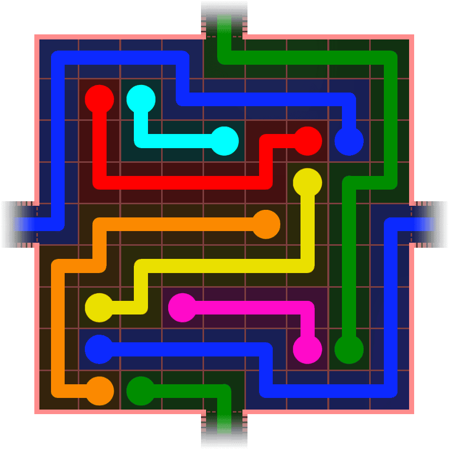 Flow Free Warps 1045 Solution