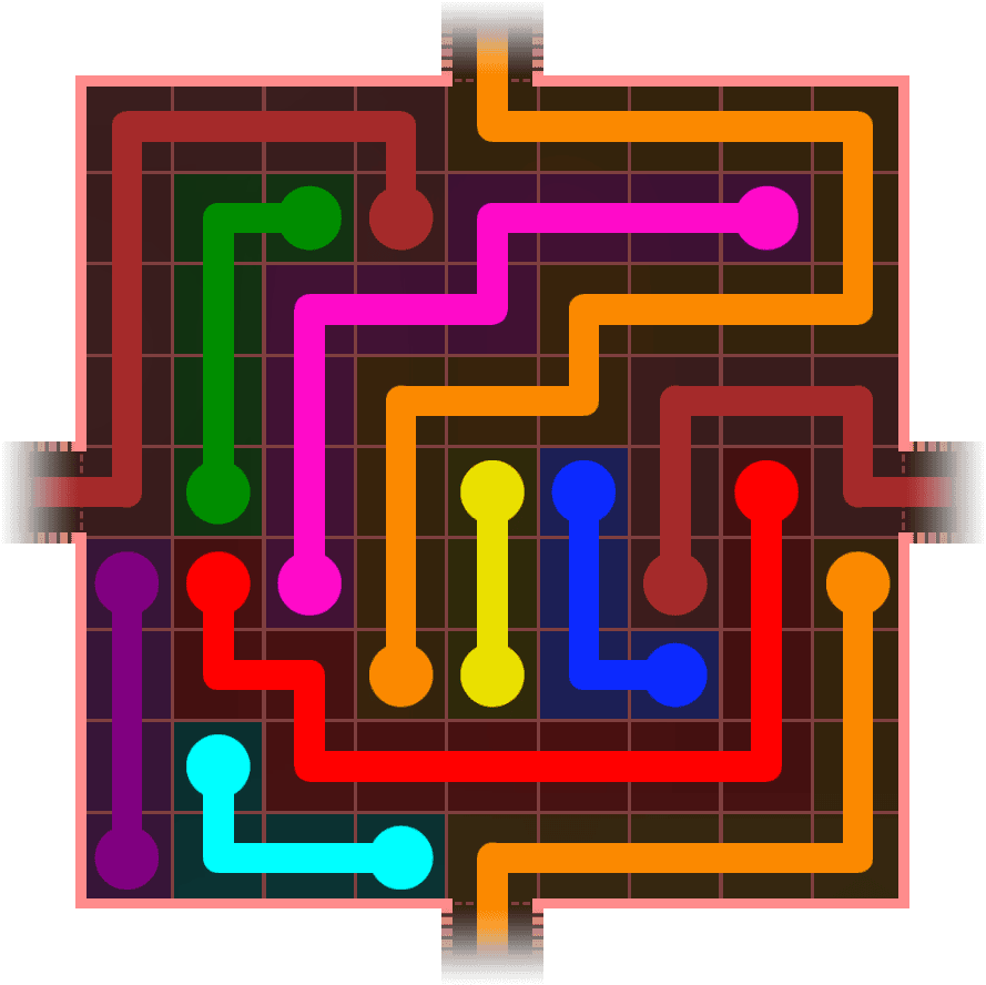 Flow Free Warps 947 Solution