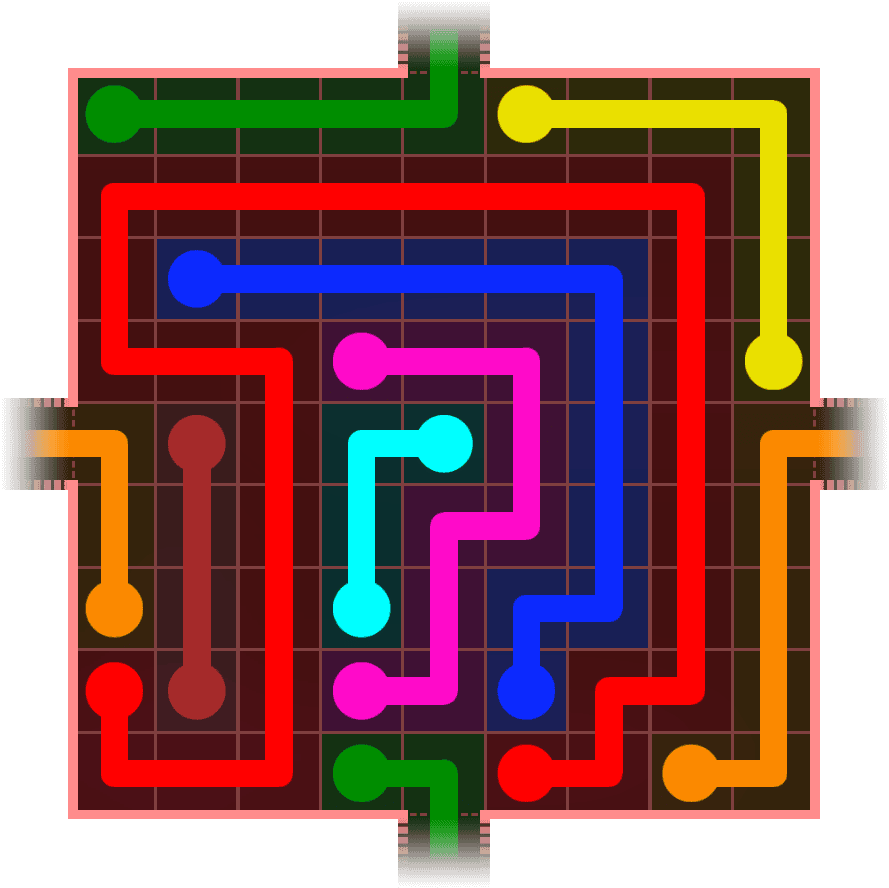 Flow Free Warps 964 Solution