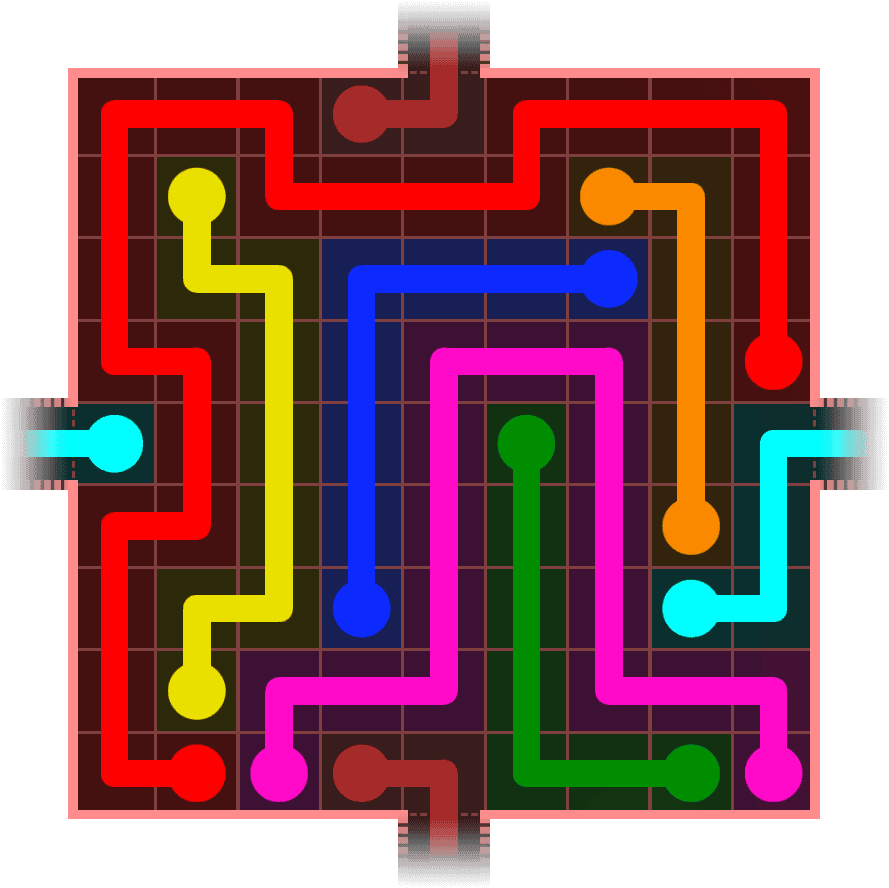 Flow Free Warps 967 Solution