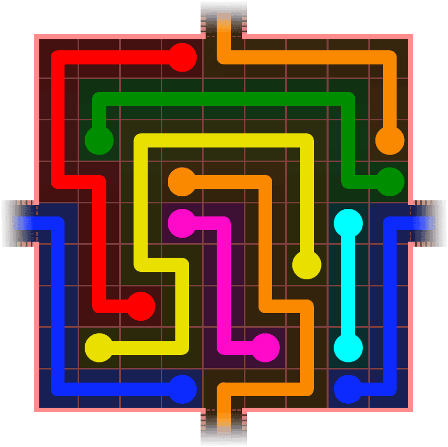 Flow Free Warps 970 Solution