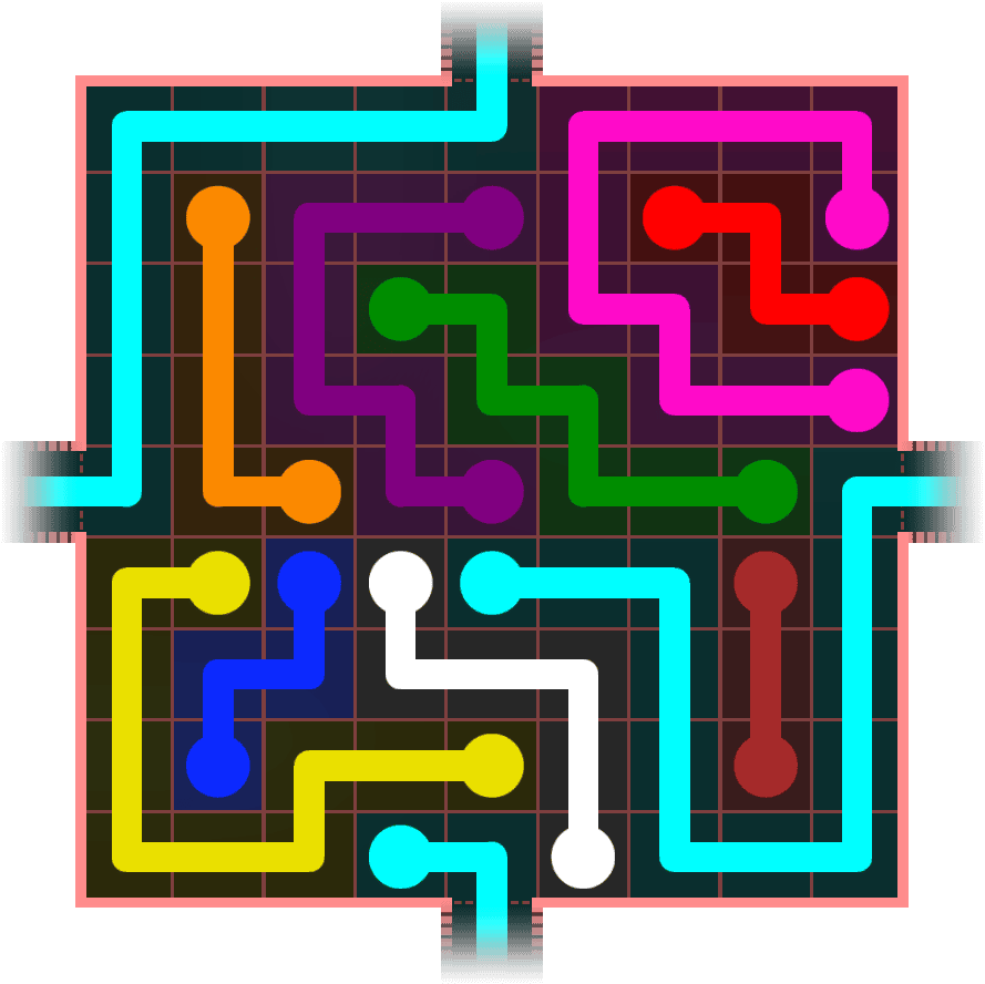 Flow Free Warps 972 Solution