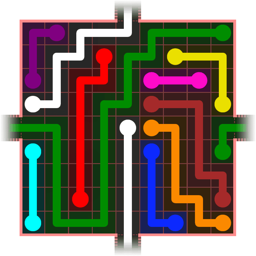Flow Free Warps 976 Solution
