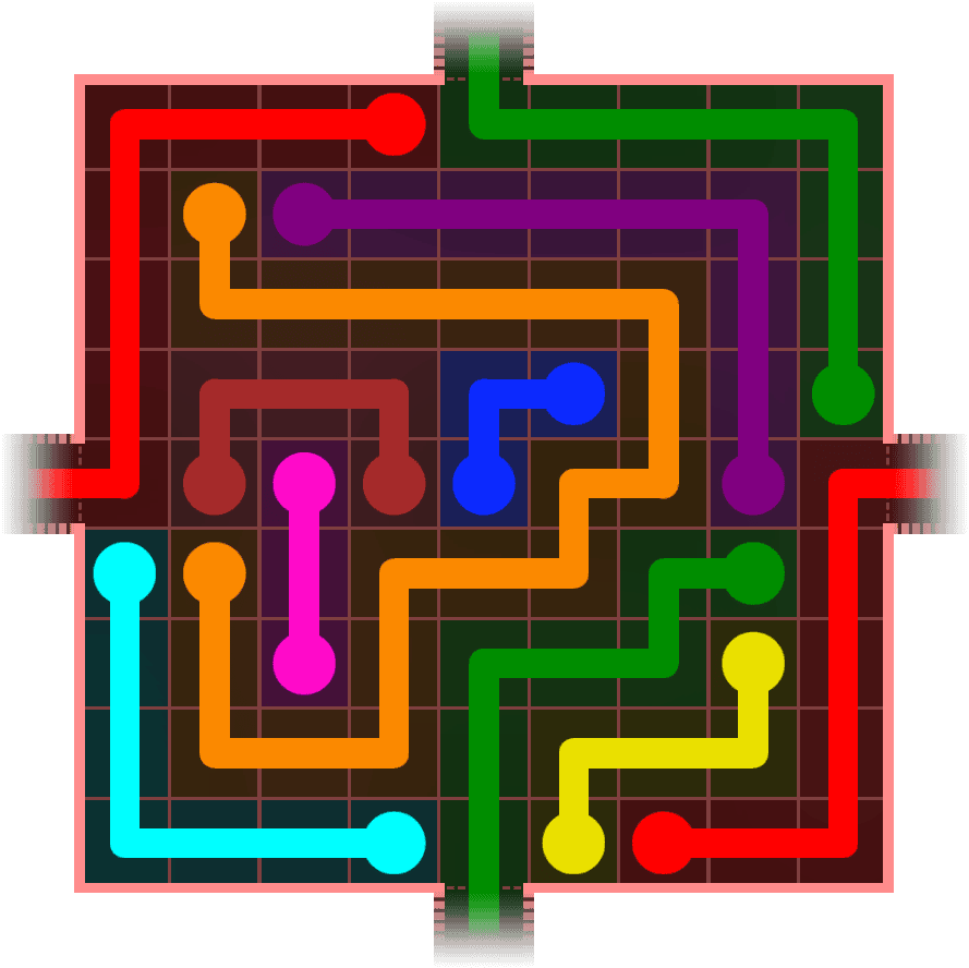 Flow Free Warps 978 Solution