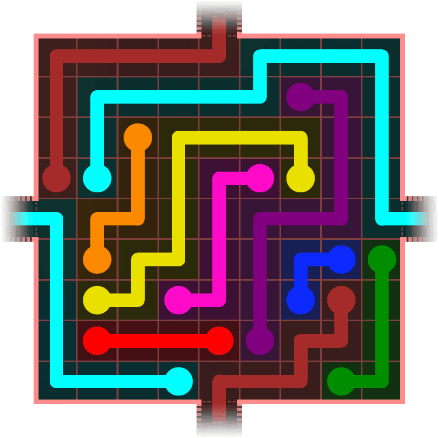 Flow Free Warps 984 Solution