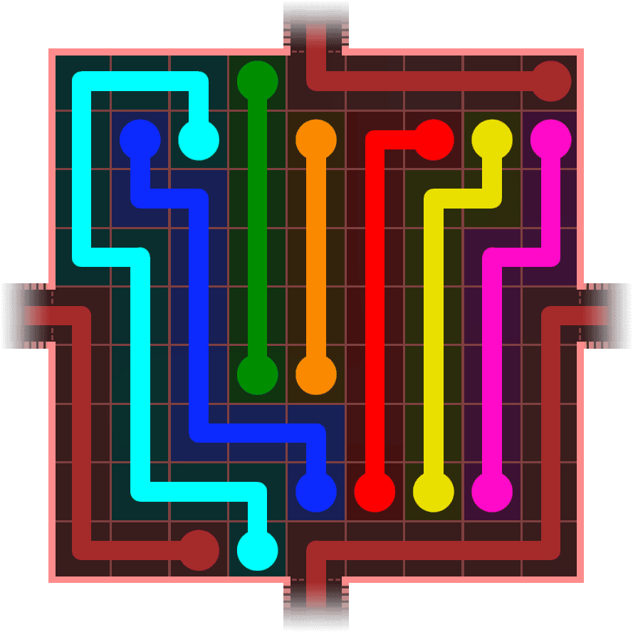 Flow Free Warps 989 Solution