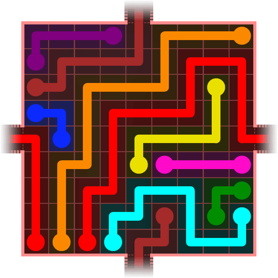 Flow Free Warps 990 Solution