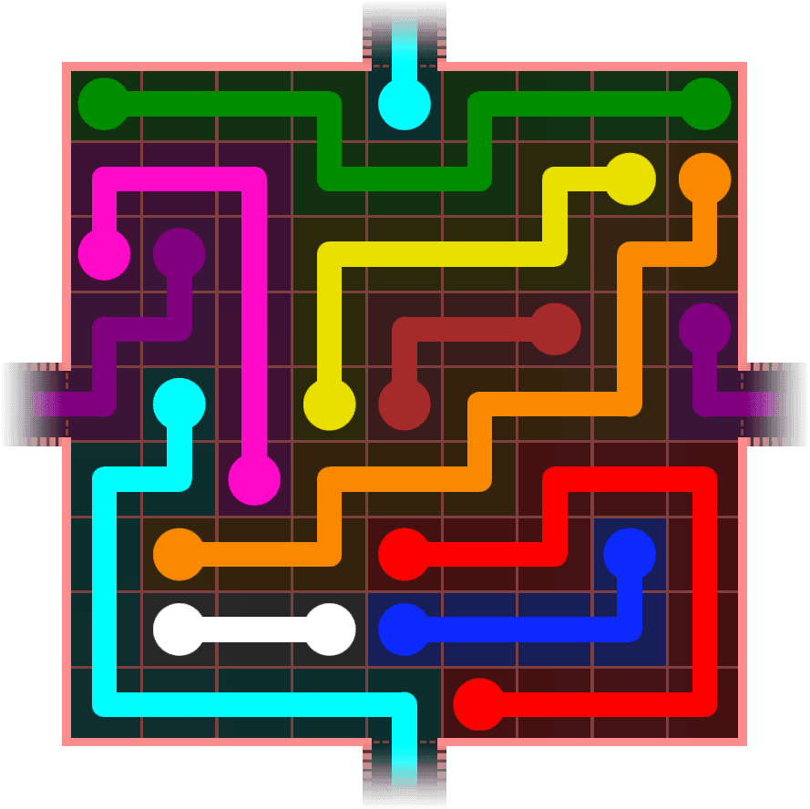 Flow Free Warps 1004 Solution