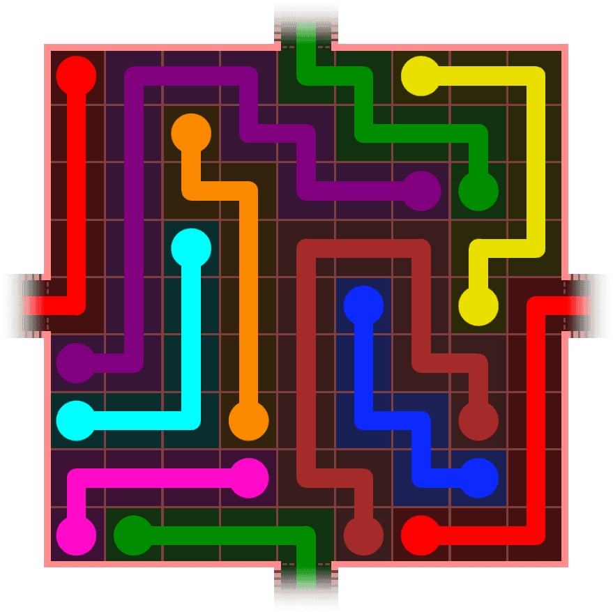 Flow Free Warps 1017 Solution