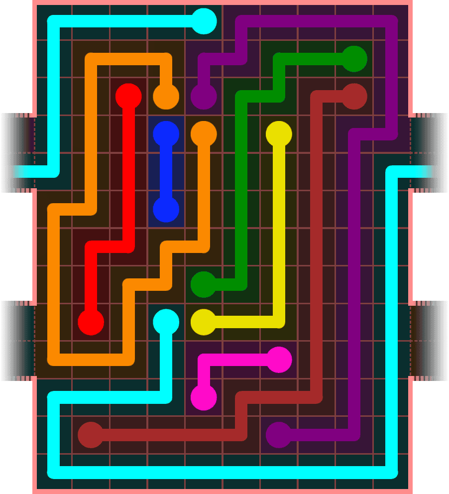 Flow Free Warps 5857 Solution