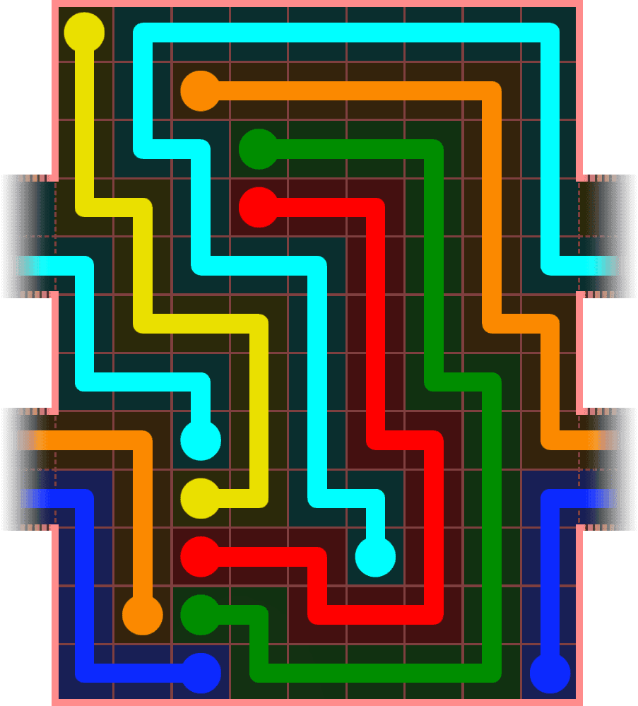 Flow Free Warps 5393 Solution