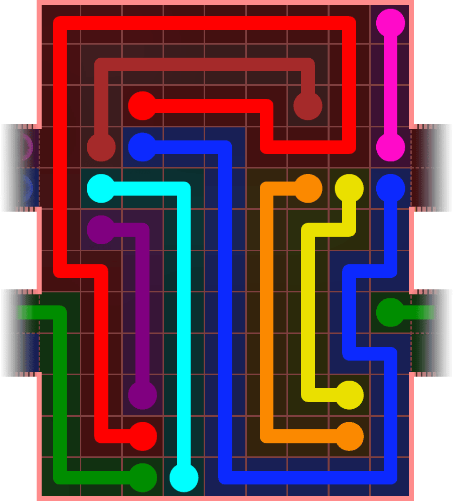 Flow Free Warps 5411 Solution