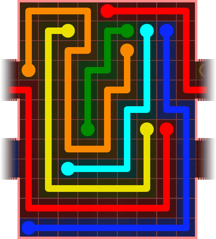 Flow Free Warps 5432 Solution