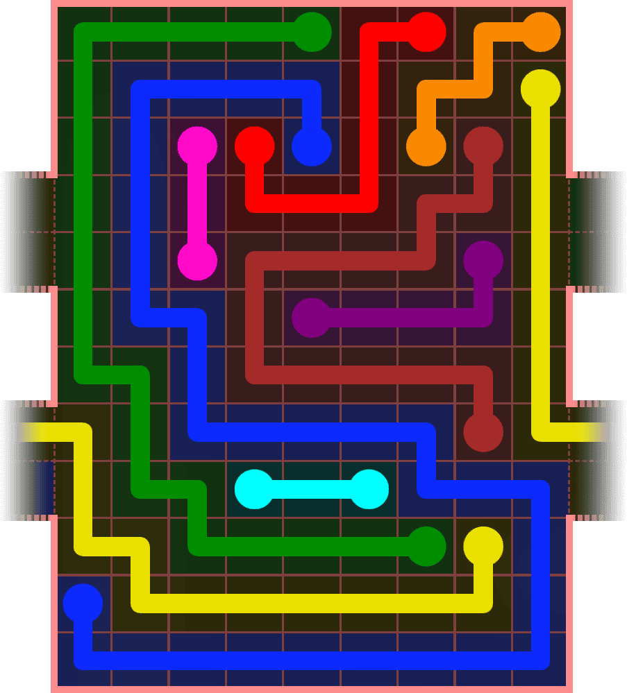 Flow Free Warps 5433 Solution