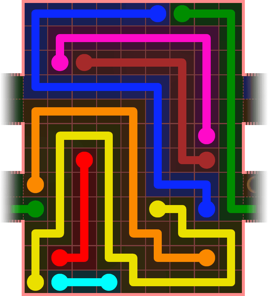 Flow Free Warps 5437 Solution