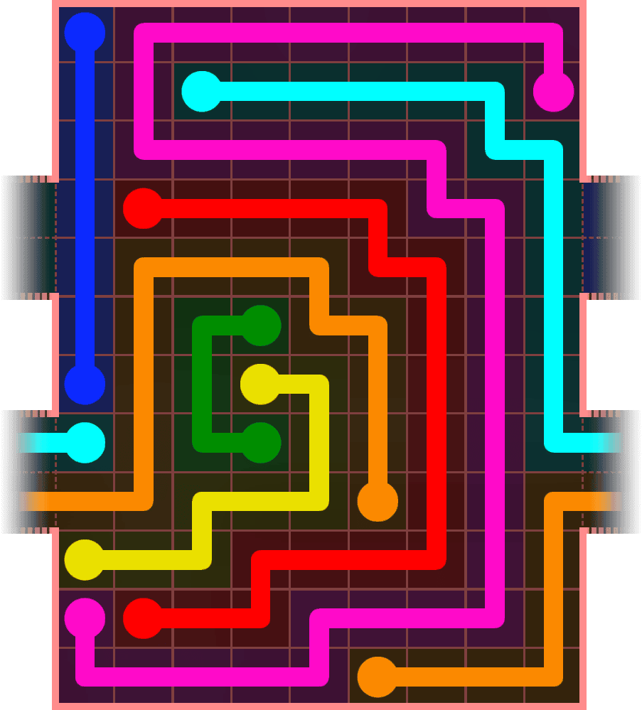 Flow Free Warps 5491 Solution