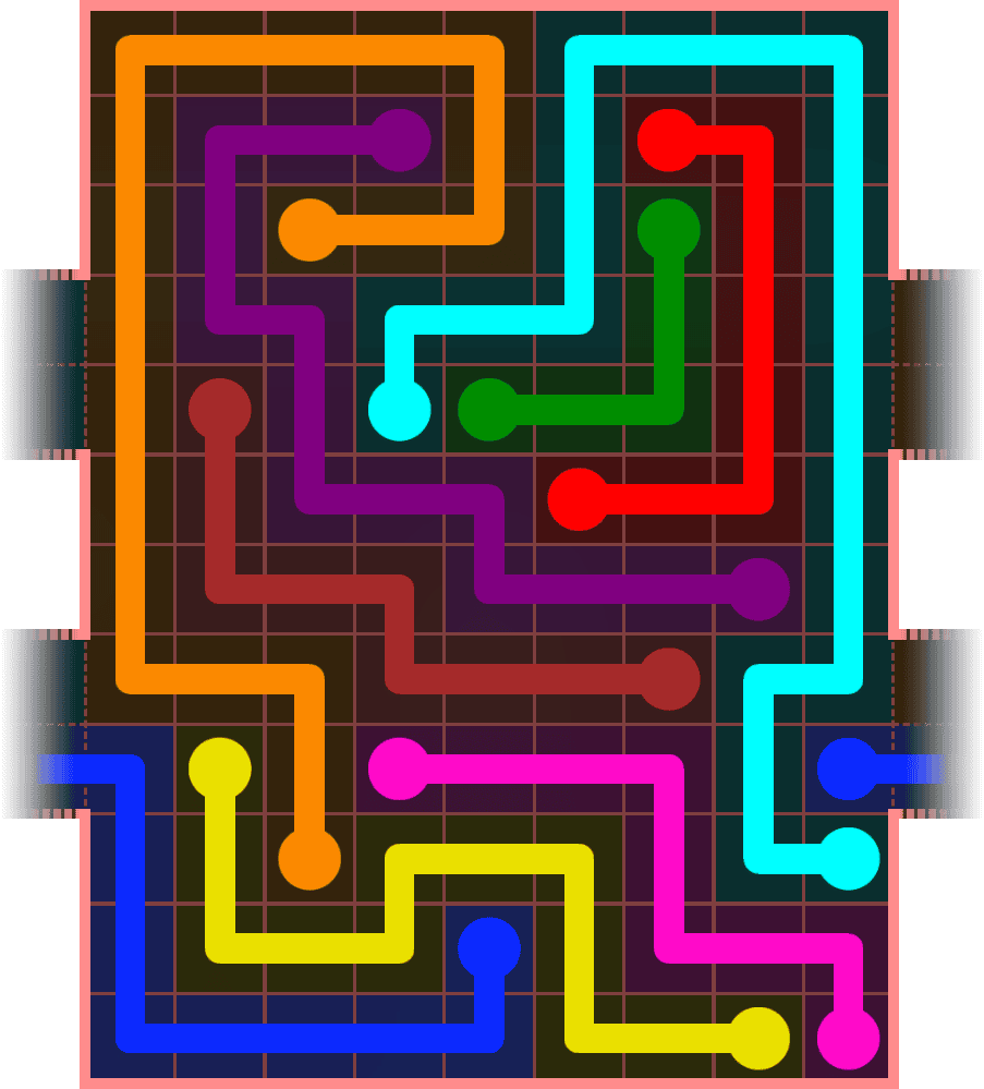 Flow Free Warps 5492 Solution