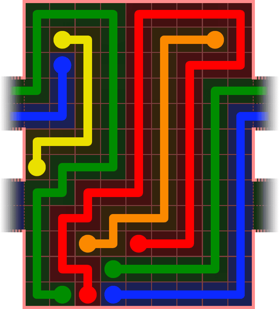 Flow Free Warps 5553 Solution
