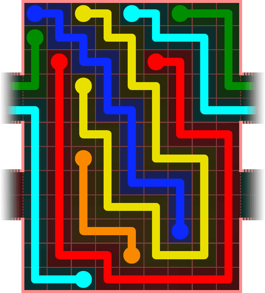 Flow Free Warps 5633 Solution