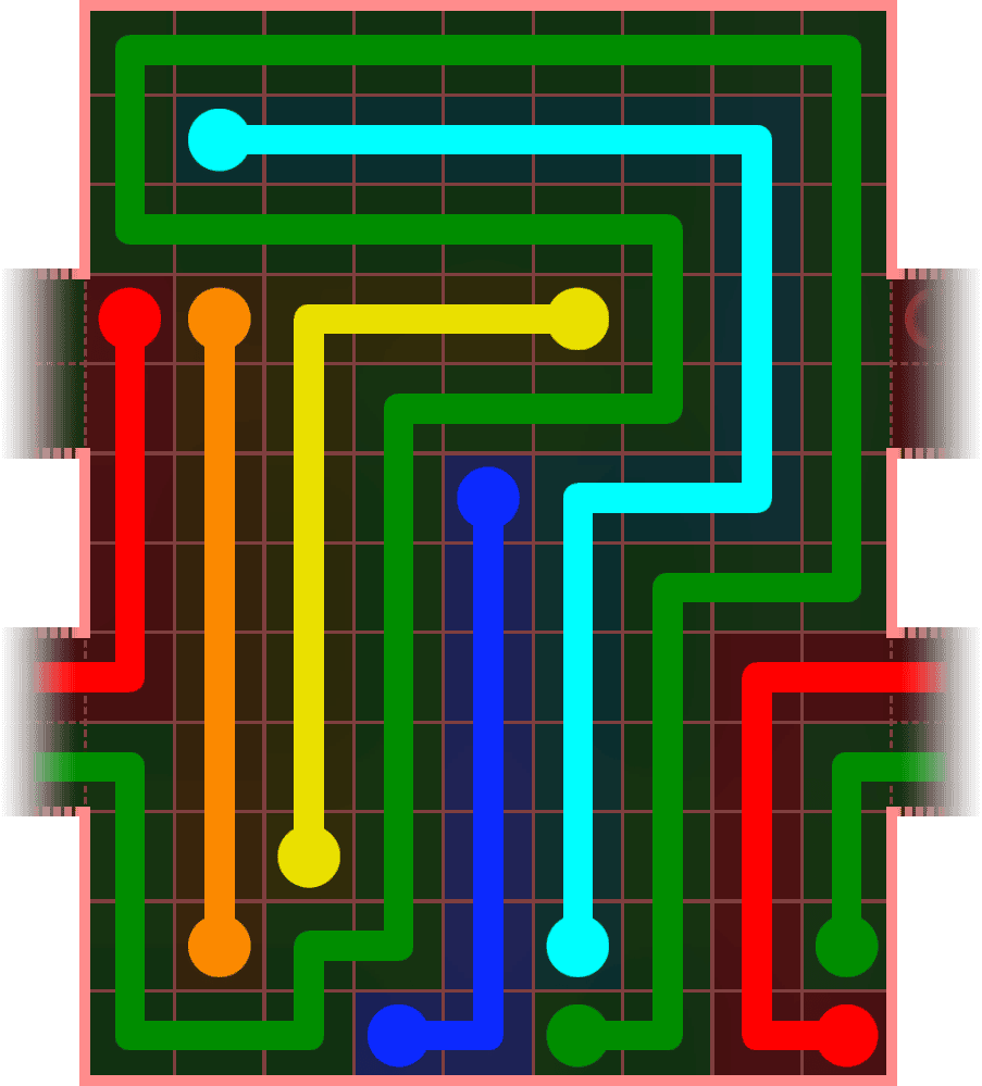 Flow Free Warps 5664 Solution