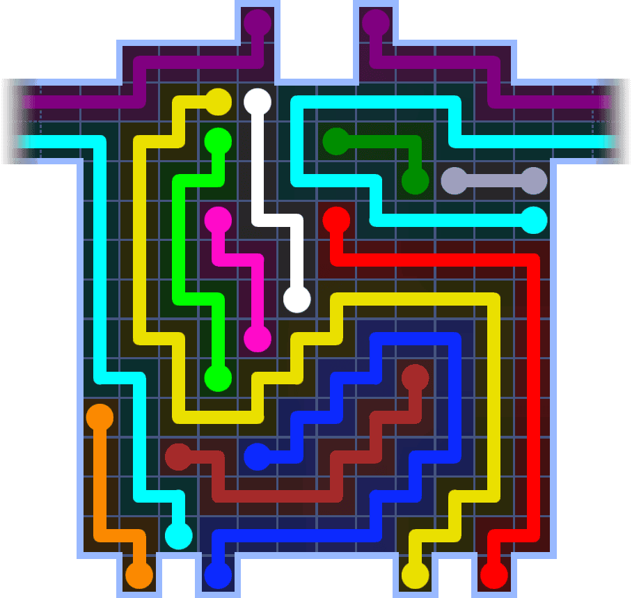 Flow Free Warps 3727 Solution