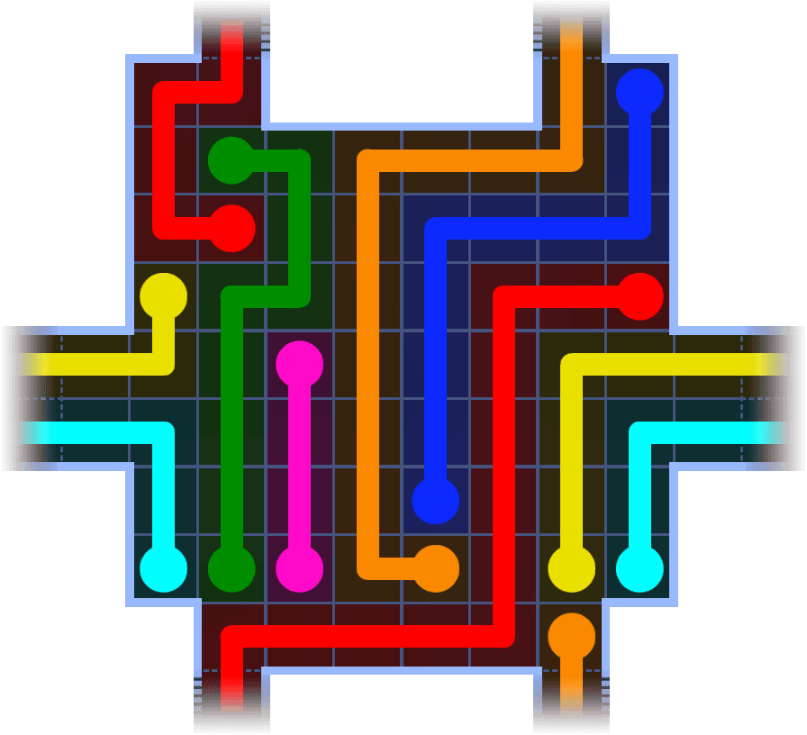 Flow Free Warps 3634 Solution