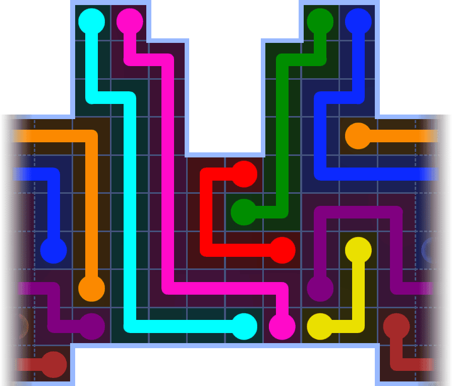 Flow Free Warps 3640 Solution