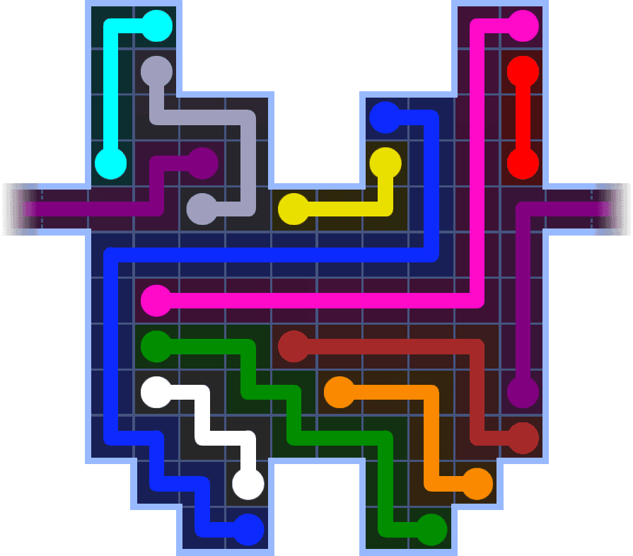 Flow Free Warps 3661 Solution