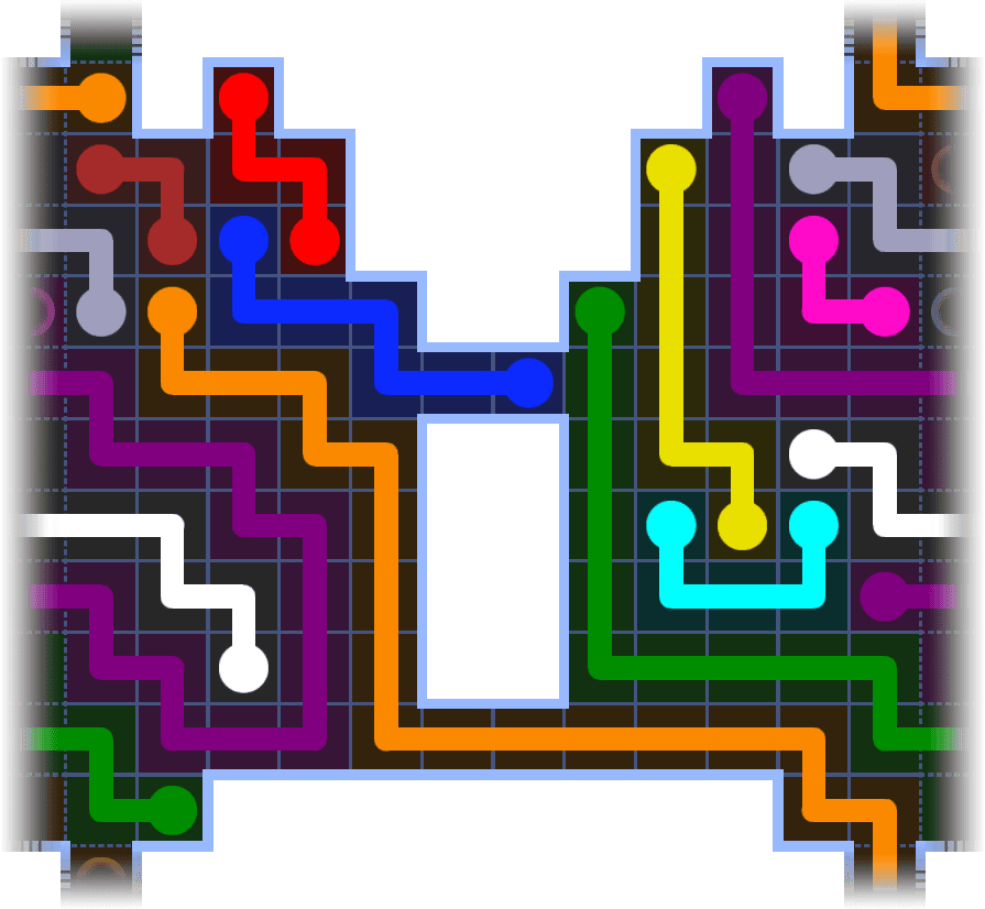 Flow Free Warps 3663 Solution