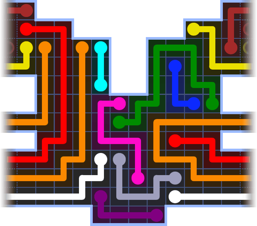 Flow Free Warps 3672 Solution