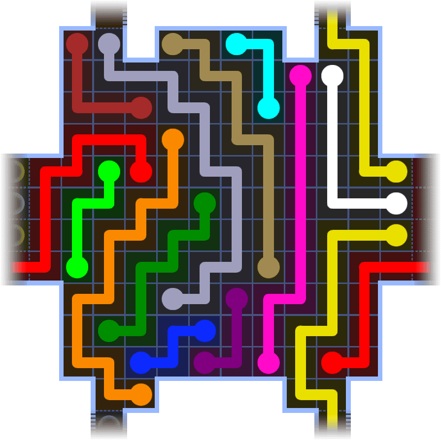 Flow Free Warps 3684 Solution
