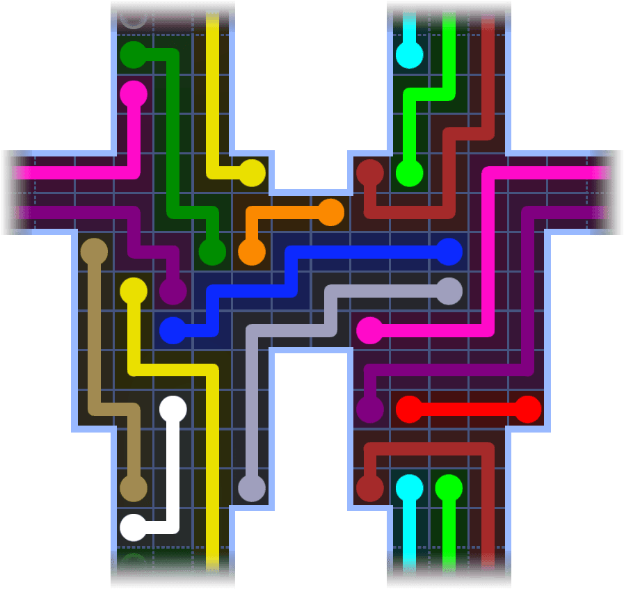 Flow Free Warps 3686 Solution
