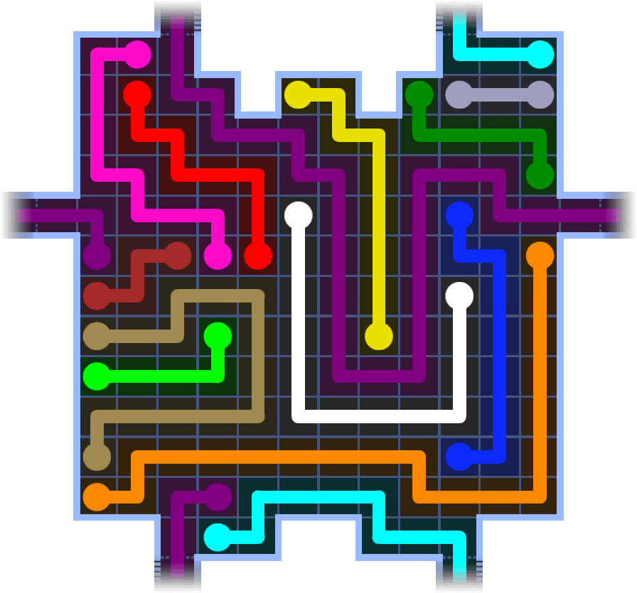 Flow Free Warps 3709 Solution
