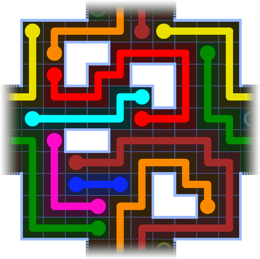 Flow Free Warps 3856 Solution